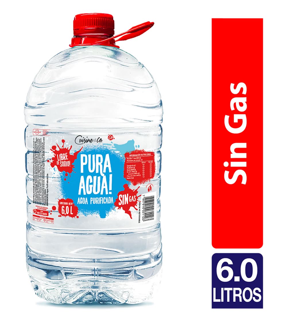Cuisine & Co · Agua purificada sin gas (6 L)
