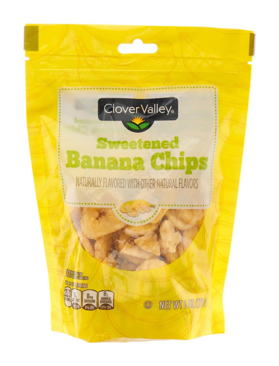 Clover Valley Sweetened Banana Chips (6 oz)