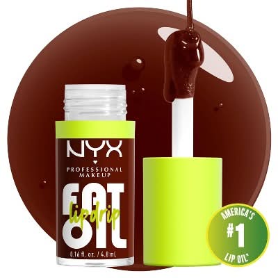 NYX Professional Makeup Fat Oil Lip Drip Lip Gloss, 08 Status Update (0.16 fl oz)