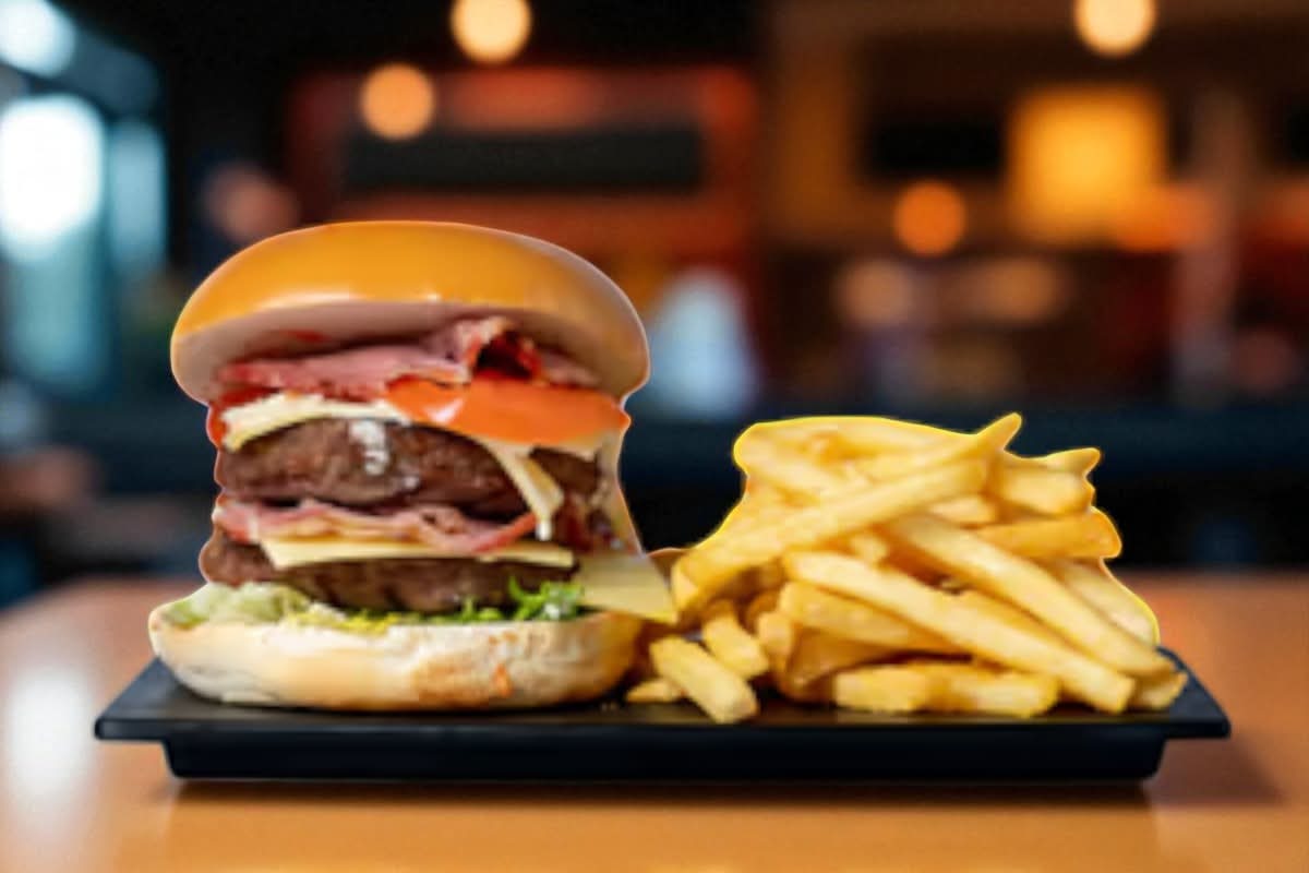 Menu Double Bacon Burger