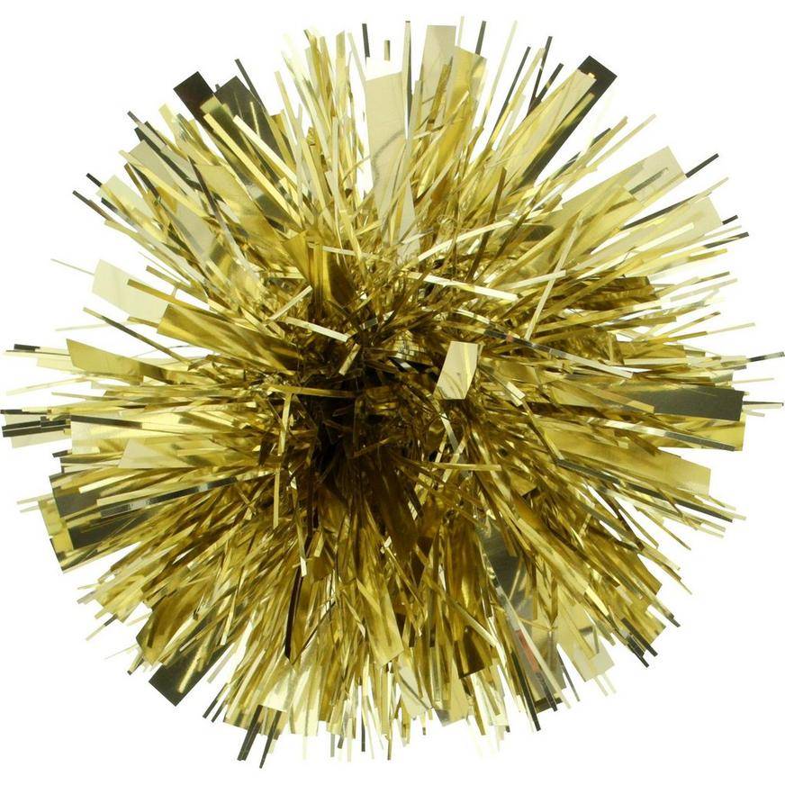 Gold Tinsel Gift Bow