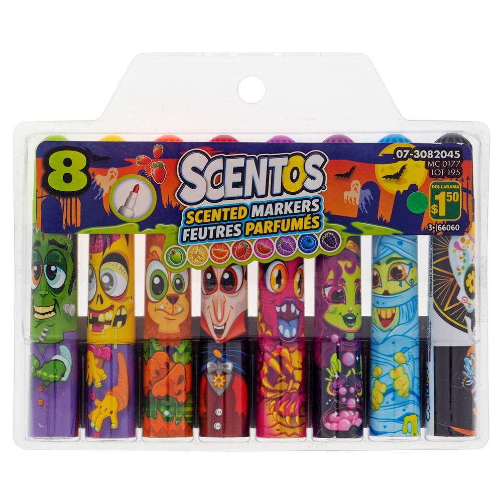 Halloween-Scented Markers, 8pc