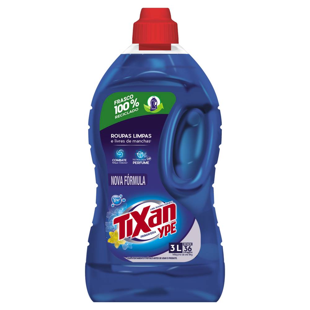 Ypê lava roupas líquido primavera tixan (3 L)