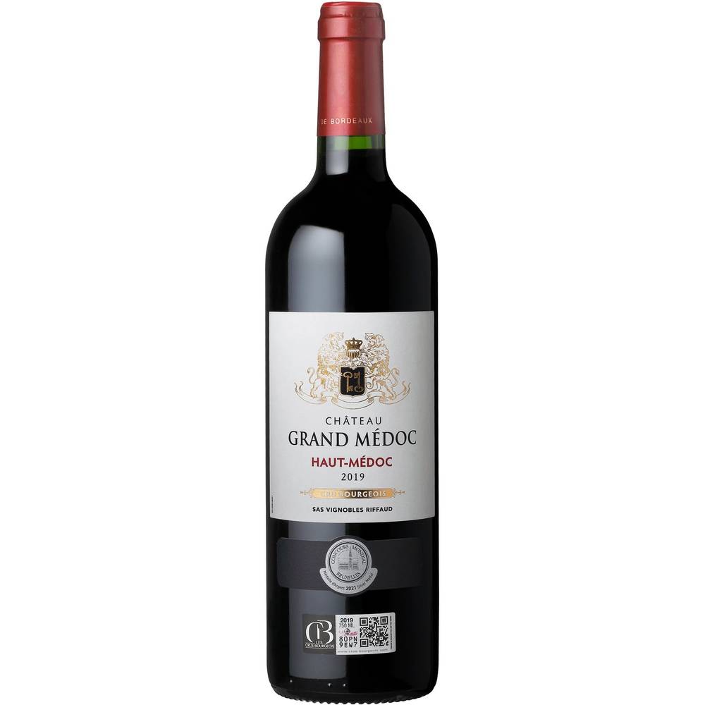 Château Grand Médoc - Vin rouge de bordeaux haut-médoc 2019 (750ml)