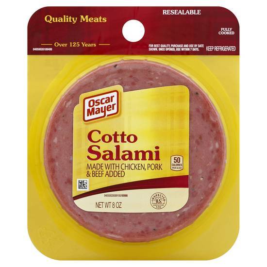 Oscar Mayer Cotto Salami With Chicken, Pork & Beef Added