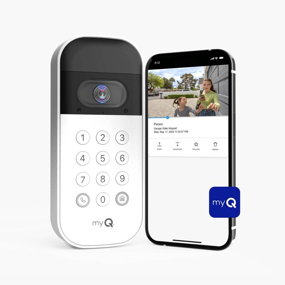 Chamberlain Wireless myQ Video Smart Garage Door Opener Keypad | VKP1-MYQ