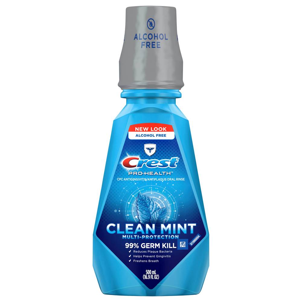 CREST Pro-Health Alcohol Free Clean Mint Mouthwash (16.9 fl oz)