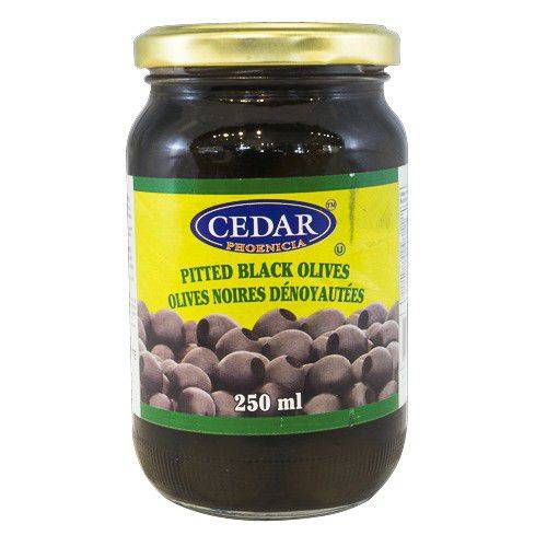 Cedar Phoenicia · Pitted black olives - Olives noires dénoyautées (250 ml - 250ml)
