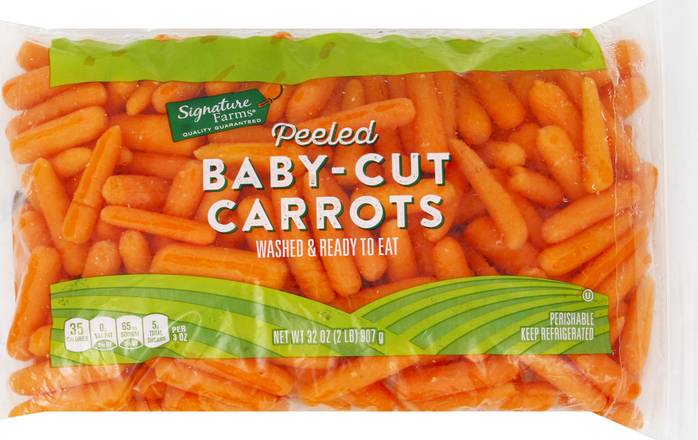 Signature Farms Peeled Baby-Cut Carrots (32 oz)