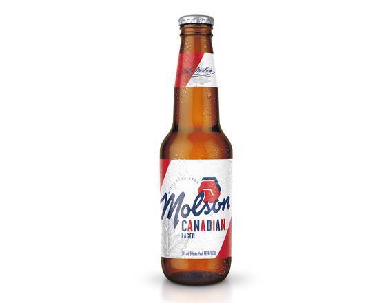 Molson Canadian, 341ml bottle beer (5% ABV)