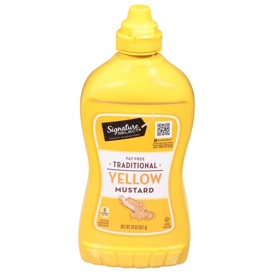 Signature Select Traditional Fat Free Yellow Mustard