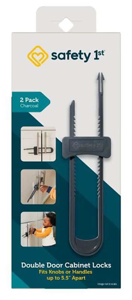 Safety 1St Double Door Decor Slide Lock (2-Pack)