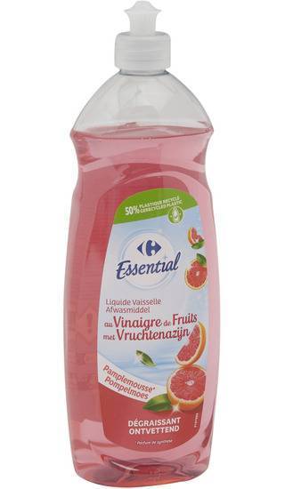 Carrefour Essential - Liquide vaisselle dégraissant au pamplemousse (750 ml)