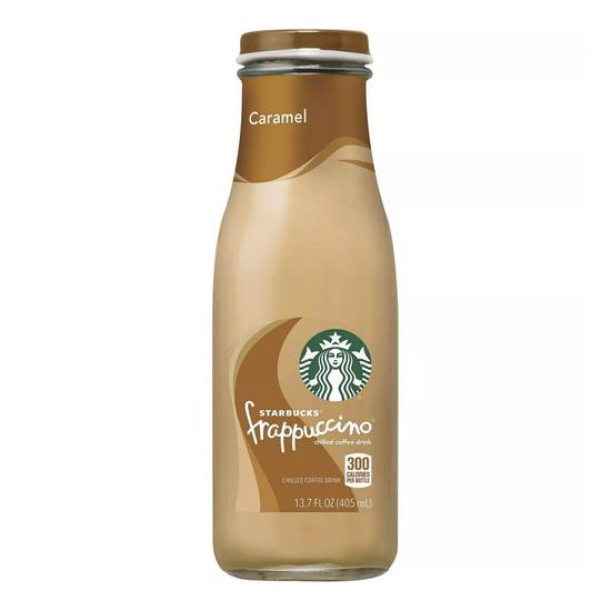 Starbucks Frappuccino Chilled Coffee Drink, Caramel, 13.7 OZ