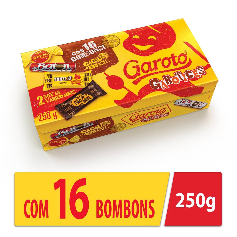 Garoto · Caixa de bombons garotices - Sortidos (250 g)