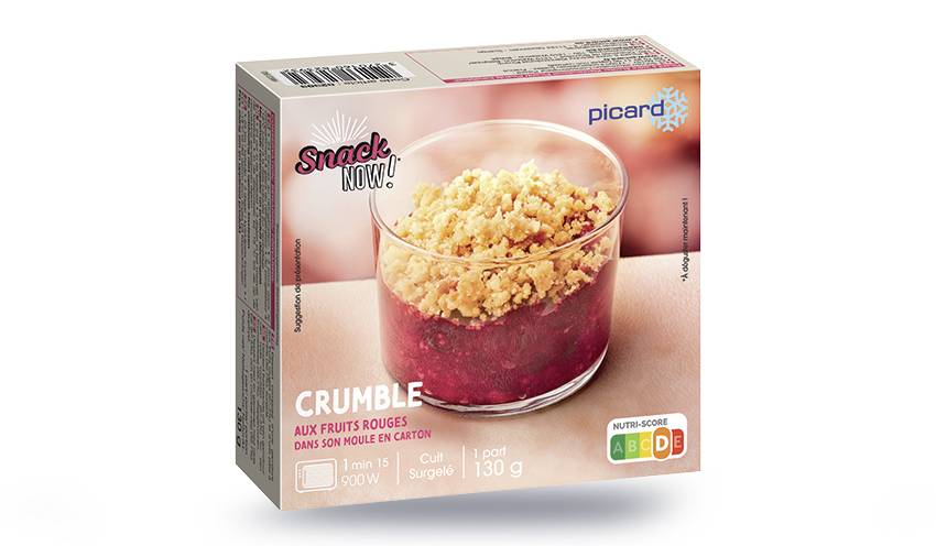 Crumble aux fruits rouges, 1 part