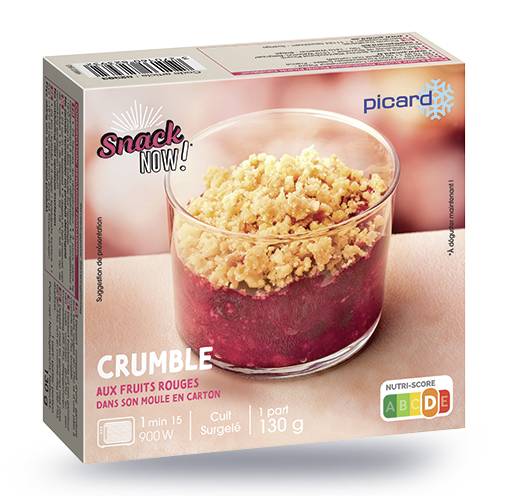 Crumble aux fruits rouges, 1 part