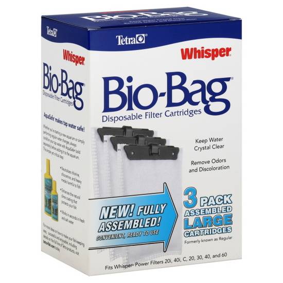 Tetra Whisper Bio-Bag Disposable Filter Cartridge For Aquariums (3 ct)