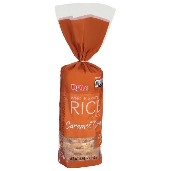 Hy-Vee Caramel Corn Whole Grain Rice Cakes