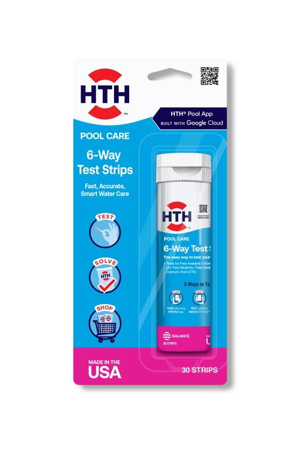 hth Pool 6-Way Test Strips 30 count