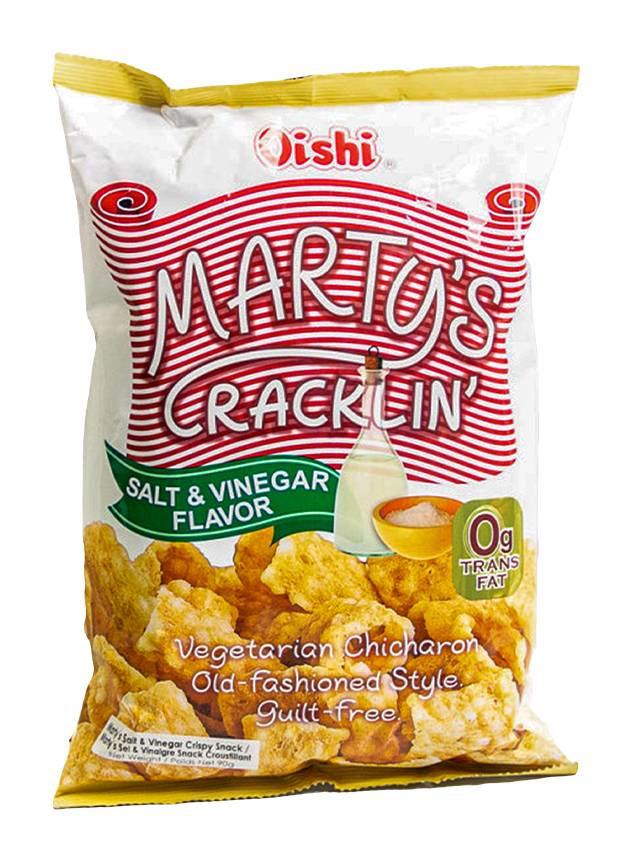 Oishi Marty's Cracklin Salt & Vinegar (90g)