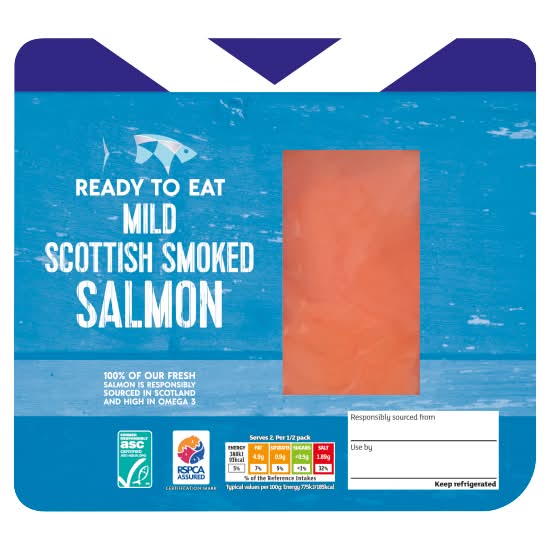 Sainsbury's Asc Scottish Mild Smoked Salmon (100g)