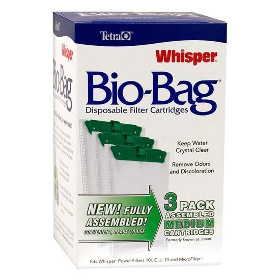 Tetra Whisper Bio-Bag Medium Disposable Filter Cartridges For Aquariums, 3 Count ( 3 count)