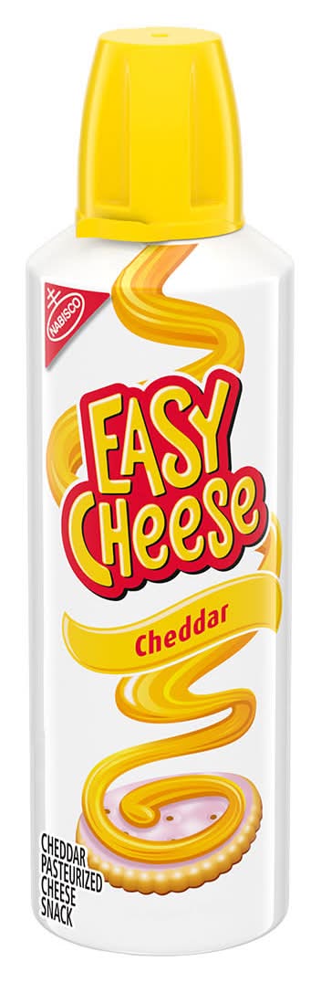 Easy Cheese Pasteurized Cheddar Cheese Snack (8 oz)
