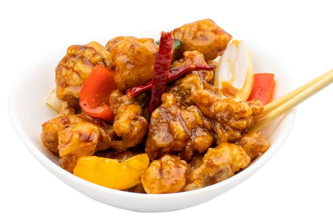 Pollo agridulce