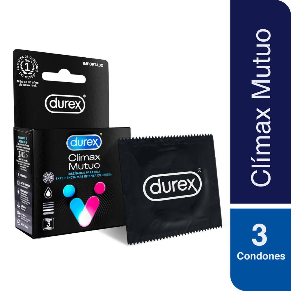 Durex Climax Mutuo x3  DUREX