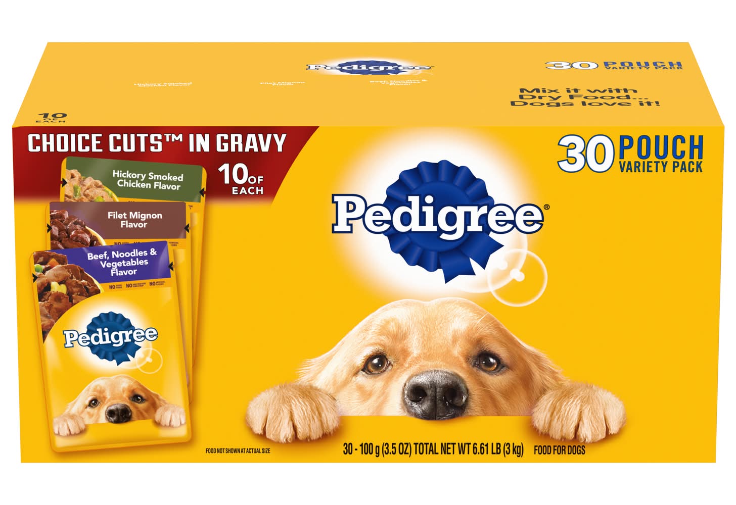 Pedigree Choice Cuts in Gravy Adult Wet Dog Food Variety pack (6.61 lbs, 30 ct)