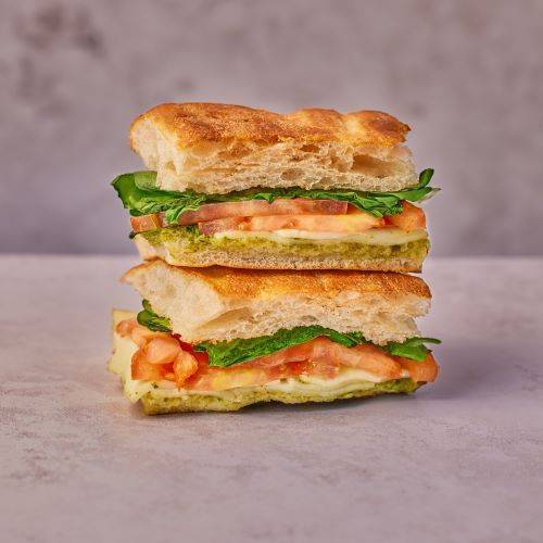 Mozzarella, Pesto & Tomato Toastie