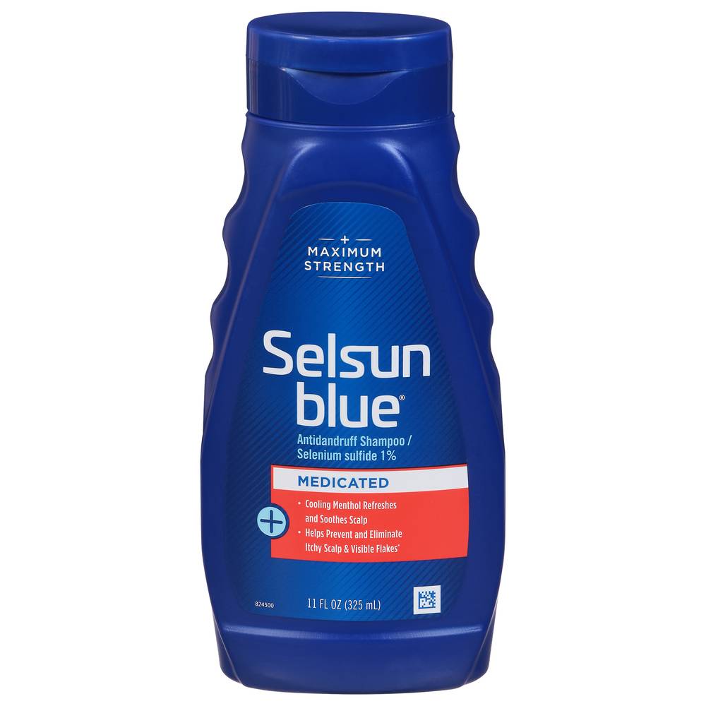 Selsun Blue Medicated Maximum Strength Antidandruff Shampoo (11 fl oz)