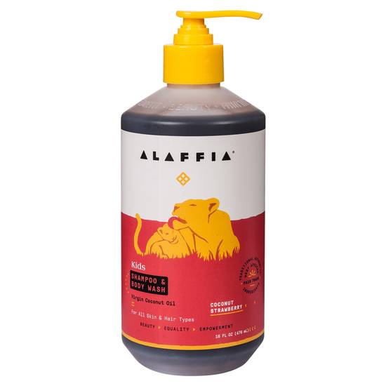 Alaffia Babies & Kids Coconut Strawberry Shampoo & Body Wash