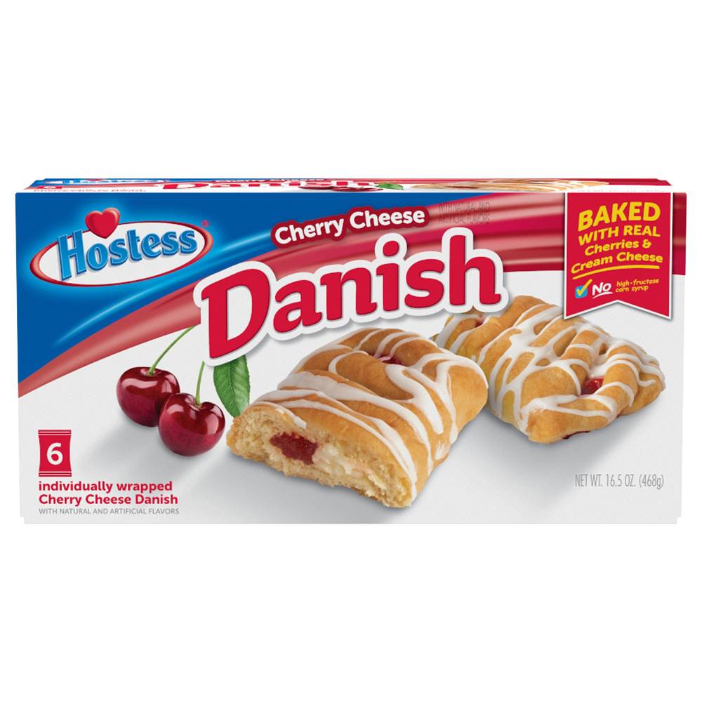 Hostess Cherry Cheese Round Danish, (6.ct) (1.06 lbs)