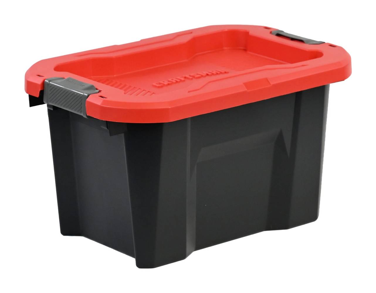 CRAFTSMAN Medium 10.0 -Gallons ( 40.0 -Quarts ) Black Heavy Duty Stackable Tote with Latching Lid | CMXXPBP10GT