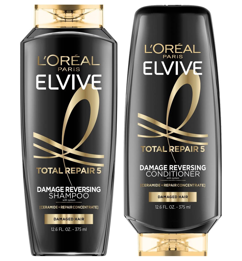 Elvive Advanced Haircare Total Repair 5, Shampoo & Conditioner (25.2 fl oz, 2 ct)