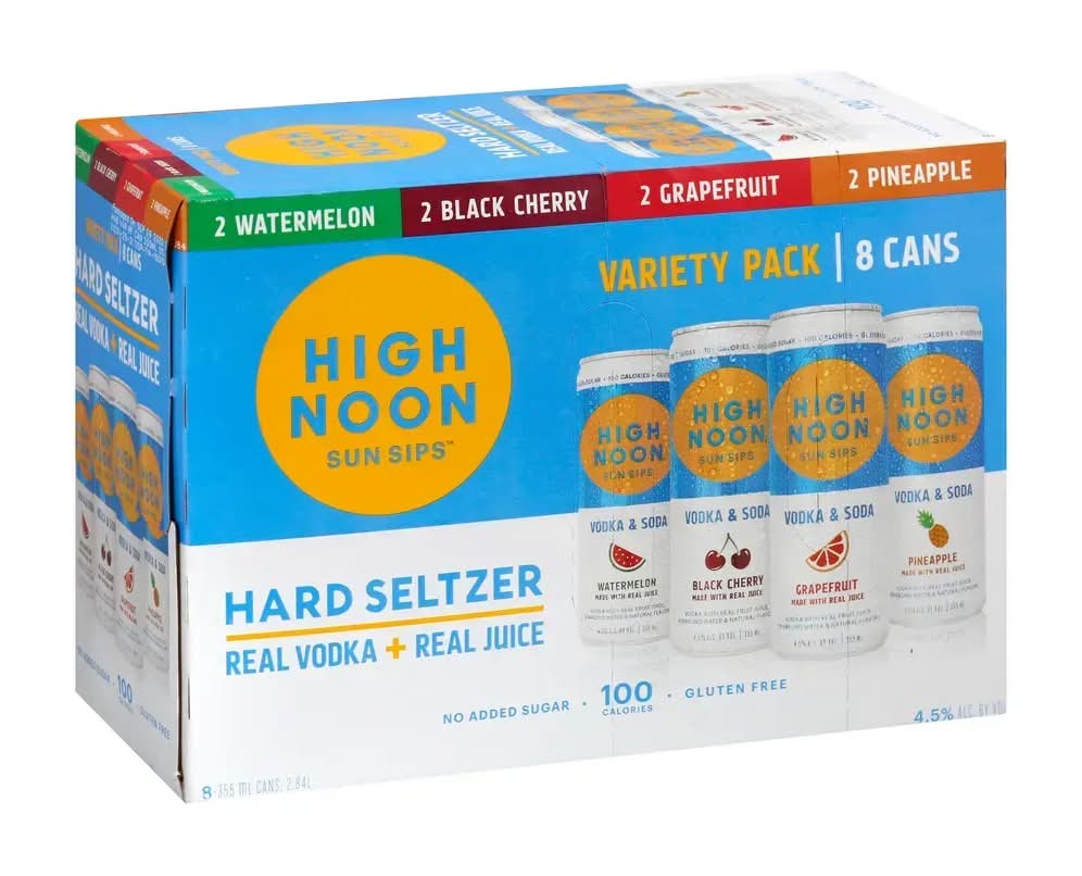 High Noon Hard Seltzer Variety - 8 Pack