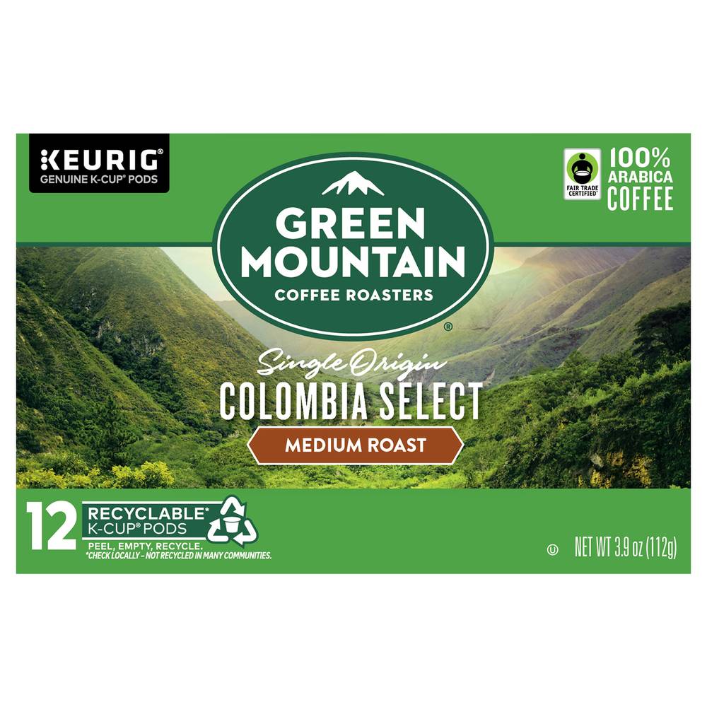 Green Mountain Coffee Roasters Colombia Select Medium Roasted K-Cup Pods (112 g)