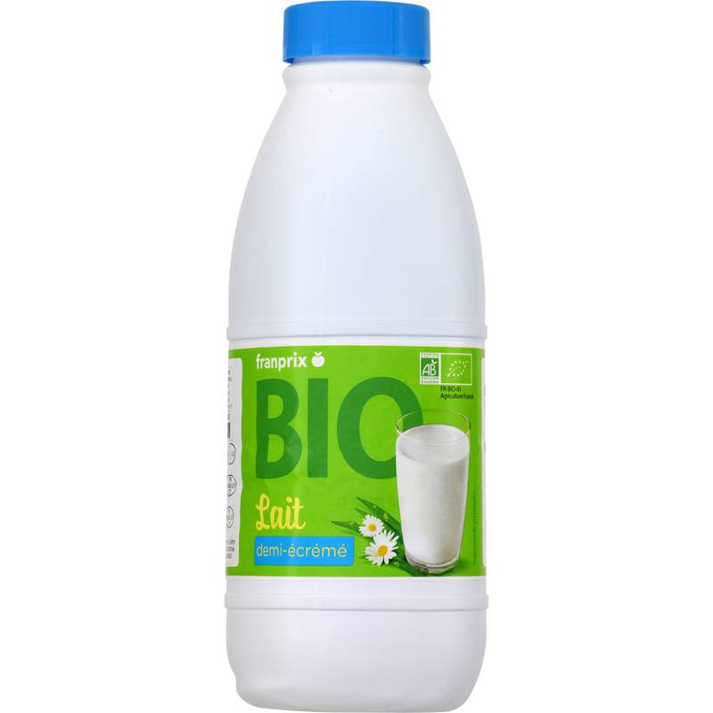 Franprix - Lait demi-écrémé bio (1 L)