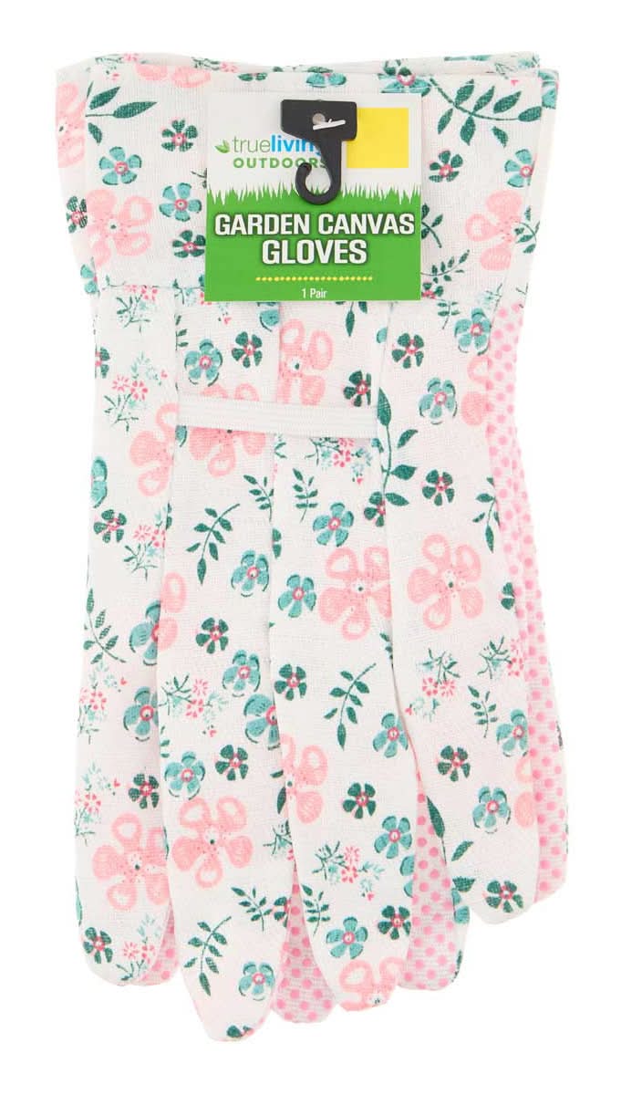 True Living Outdoors Garden Canvas Gloves