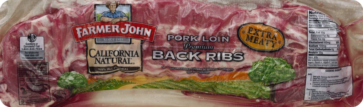 Farmer John Pork Loin Back Ribs