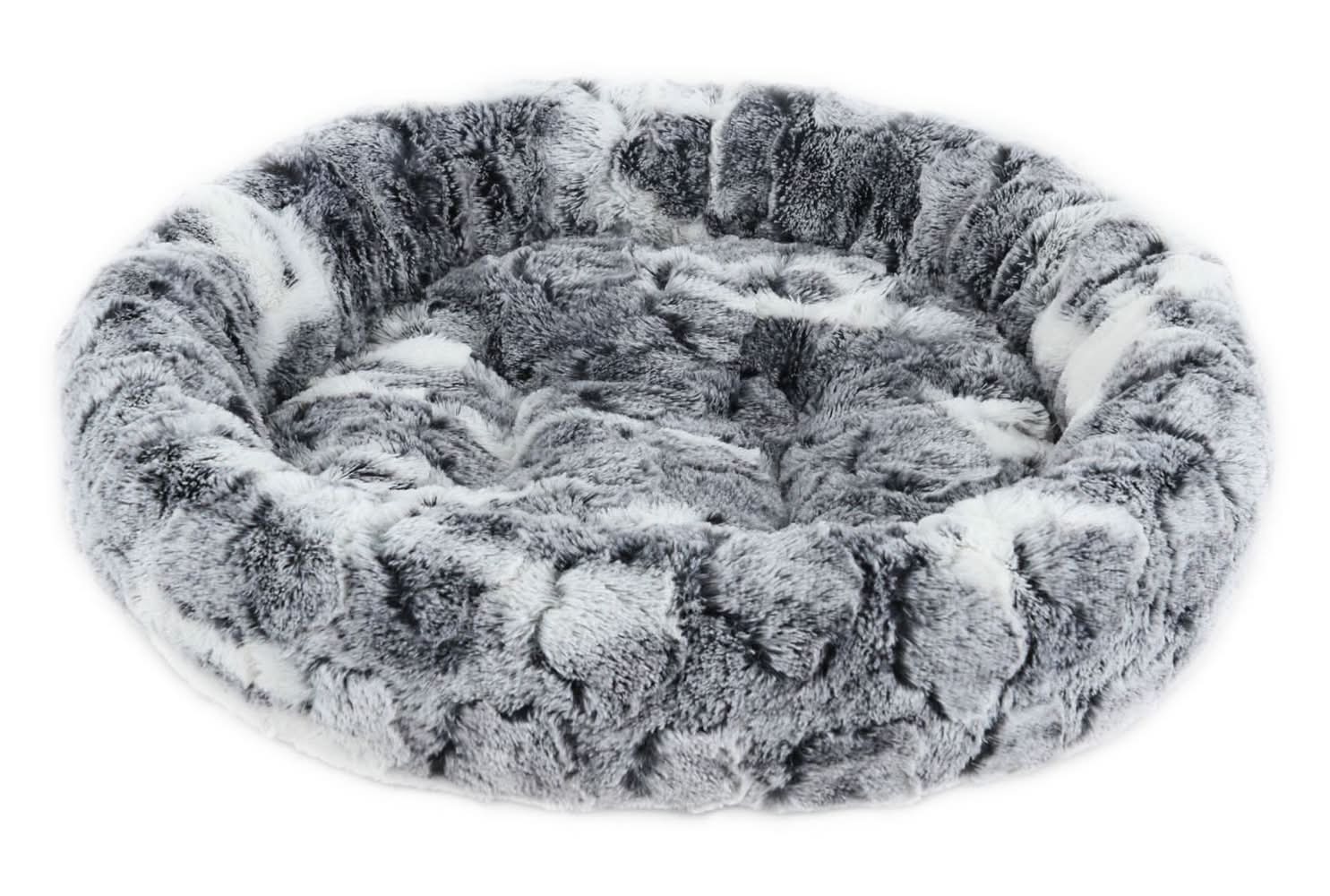 Bailey & Bella Printed Cuddler Bed Grey, 1 ea