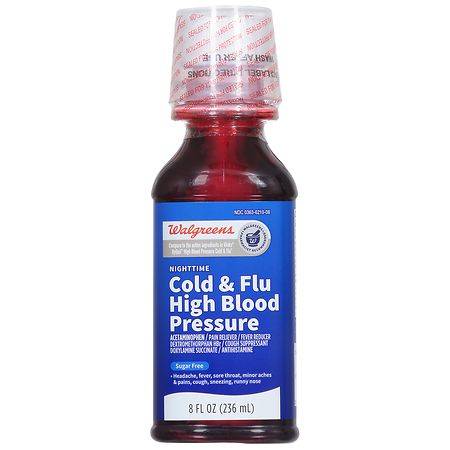 Walgreens Nighttime Cold & Flu High Blood Pressure