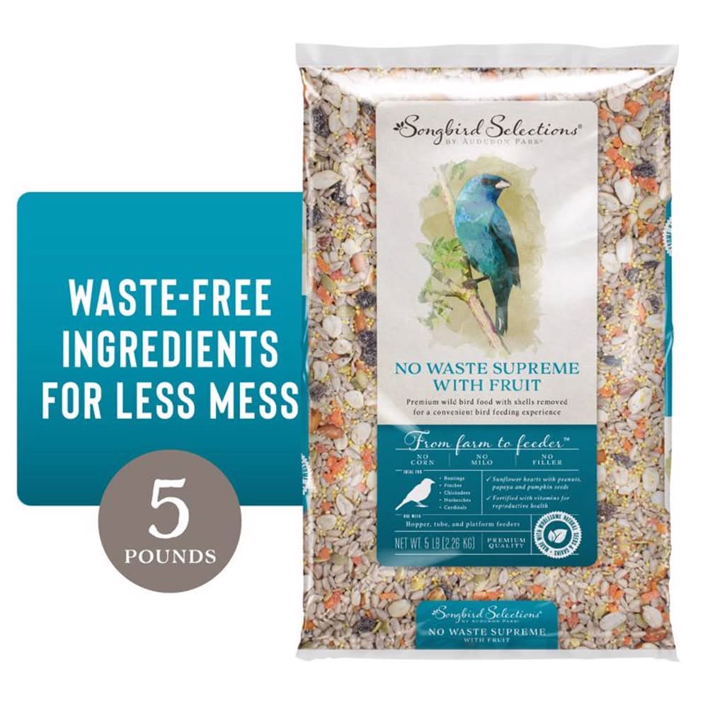 Songbird Selections No Waste Supreme With Fruit Wild Bird Food 5 Lb