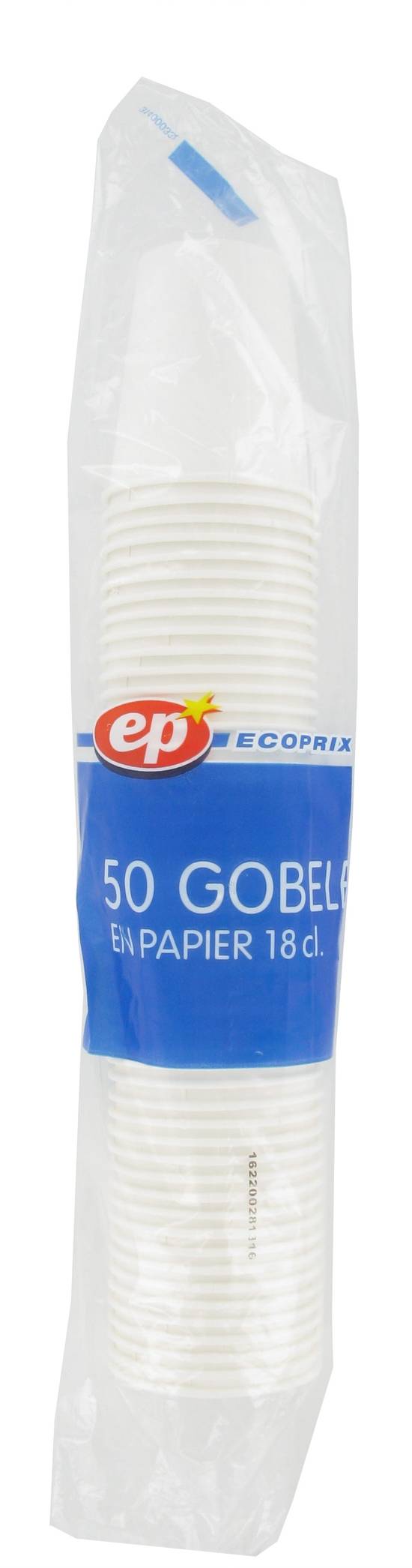 Francap - Gobelet en papier 18 cl (50 pièces)