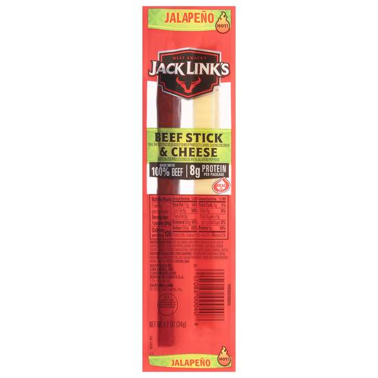 Jack Link's Jalapeno Sizzle Beef & Cheese Snack Sticks (1.2 oz)