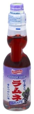 Grape Ramune Carbonated Drink 6.76 Fl.oz