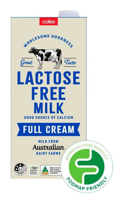 Coles Wholesome Goodness Full Cream Milk (1L)