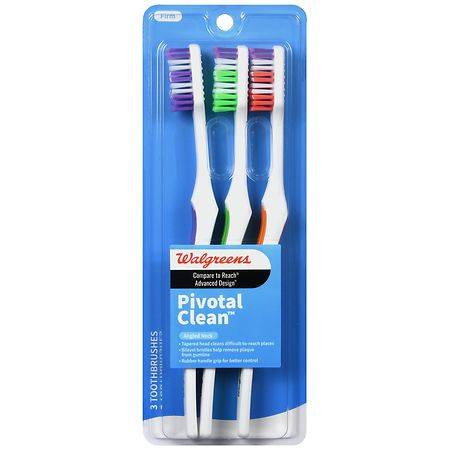 Walgreens Pivotal Clean Toothbrushes Full Firm